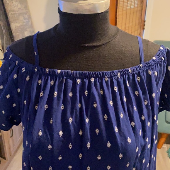 Old navy strapless dress sz Med Off the shoulder - Picture 2 of 4